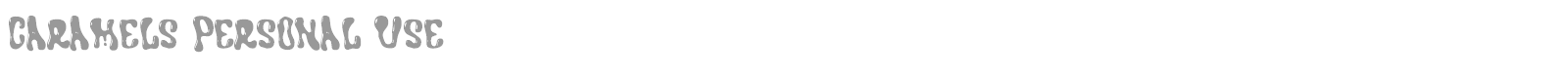 Caramels font preview